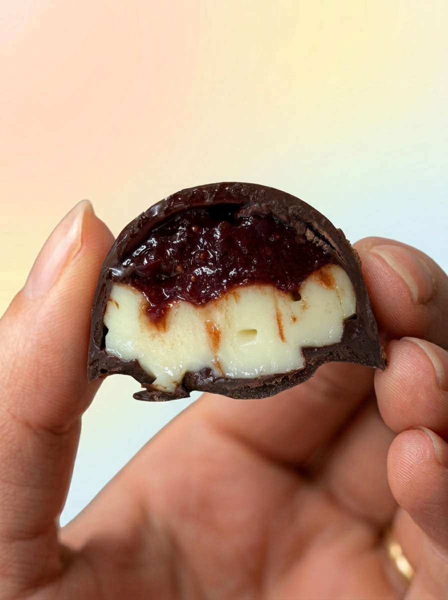 Bombom de Ninho com Geleia de Morango